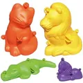Produktbild: EDUPLAY 160183 3D Sandformen groß outdoor, 1 x Katze, 1 x Pony, 1 x Löwe, 1 x Krokodil, mehrfarbig, 4-teilig (1 Set)