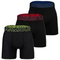 Produktbild: Under Armour® Boxer Herren Boxershort 3er Pack Polyester (Packung, 3er Pack) blau|grün|rot|schwarz L