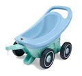 Produktbild: Big Buggy 3-in-1 Lauflernwagen mit Verstellbarer Bremsfunktion, Anhänger, inklusive 4 Flüsterräder, blau-türkiser Big Buggy, für Kinder ab 1 Jahr