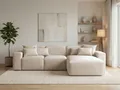 Produktbild: GrainGold Ecksofa L-Form Rechts Leni - Ecksofa fürs Wohnzimmer - Moderne Ecksofa, Wohnzimmer Ecksofa - Eckcouch Beige (Komodo 11)