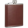 Produktbild: Relaxdays Flachmann, Braun, Metall, Kunststoff, 9.5x12.5x2 cm, Essen & Trinken, Barausstattung