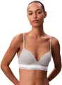 Produktbild: Calvin Klein Damen Push Up Plunge LV00QF8502 Plunge, Grau (Grey Heather), 34B, Grau (Grey Heather), 75B
