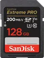 Produktbild: Sandisk Extreme PRO SDXC™-UHS-I-Karte Speicherkarte (128 GB, Video Speed Class 30 (V30)/UHS Speed Class 3 (U3), 200 MB/s Lesegeschwindigkeit)