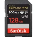 Produktbild: SanDisk Extreme PRO 128GB SDHC Speicherkarte, 200MB/s & 90MB/s Lese/Schreibgeschwindigkeit, UHS-I, Class 10, U3, V3