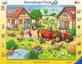 Produktbild: 24 Teile Ravensburger Kinder Rahmen Puzzle Mein kleiner Bauernhof 06582