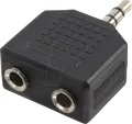 Produktbild: LOGILINK CA1002 - 3,5 mm 3-Pin Klinken Stecker auf 2x 3,5 mm 3-Pin Buchse