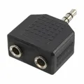 Produktbild: Stereo Audio Klinke Adapter 3,5mm Stecker - 2x 3,5mm Buchse Y-Verteiler Splitter