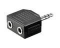 Produktbild: Audio Klinke Adapter Verteiler Y Adapter Klinke 3,5mm Stereo zu 2x 3,5mm Stereo