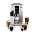 Produktbild: De'Longhi Dinamica ECAM 350.75.S Kaffeevollautomat mit LatteCrema Milchsystem, Cappuccino und Espresso und auf Knopfdruck, Digitaldisplay, 2-Tassen-Funktion, Großer 1,8 Liter Wassertank, Silber