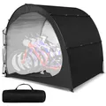 Produktbild: Fahrrad Unterstand Zeltgarage 200 x 80 x 160 cm wasserdicht XU62 schwarz