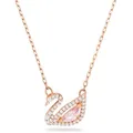 Produktbild: Swarovski  Swan Halskette Schwan, Rosa, 18k rosévergoldet
