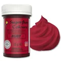 Produktbild: Sugarflair Lebensmittelfarbpaste Ruby, Konzentrierte Spectral Lebensmittelfarbe für Buttercreme, Zuckerpaste, Zuckerguss, Kuchenmischungen, Macarons und mehr! - 25g