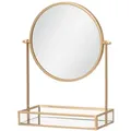 Produktbild: Kosmetikspiegel, Gold, Glas, 20.5x26x10 cm, Spiegel, Schminkspiegel