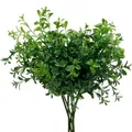Produktbild: Viana 6er Set Künstliche Buchsbaum Zweige Am Pick - Naturgetreue Buxus Kunstpflanze für Dekoration und Floristik, 6 Stück