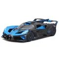 Produktbild: MAISTO Bugatti Bolide Special Edition, blau - Modellauto 1:24 Originalgetreues Sammlerauto Spielzeugauto mit beweglichen Lenkrad, Türen & Haube, ab 3 Jahren (532911B)