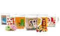 Produktbild: 6 Tier-Motiv Becher Tassen 230ml Teegläser Kindergläser Trinkgläser Saftgläser