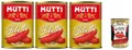 Produktbild: 3x Mutti Filetti - Tomaten, 100% Italien 400g Dose+Italian Gourmet Polpa 400g