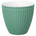 Produktbild: Greengate Latte Cup Becher ALICE Dunkelgrün Everyday Geschirr DUSTY GREEN 300 ml