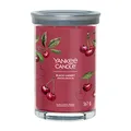 Produktbild: Yankee Candle Signature Duftkerze ; große Tumbler-Kerze mit langer Brenndauer „Black Cherry“ ; Soja-Wachs-Mix ; Perfekte Geschenke für Frauen