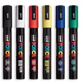 Produktbild: Uni Posca PC-5M Paint Marker Stift - 6 Stift Set Meistverkauft Farben