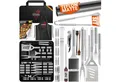 Produktbild: KESSER Grillbesteck-Set, (37-teilig Grillzubehör, 37 tlg), BBQ Profi Grillset aus rostfreiem Edelstahl mit Tasche & Thermometer