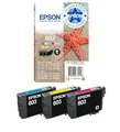 Produktbild: Epson Original 603 Tinte Seestern, Multipack 3-farbig Standard, WF-2820DWF WF-2830DWF WF-2840DWF WF-2850DWF XP-2100 XP-2150 XP-3100 XP-3150 XP-4100 XP-4150, ReadyPrint Flex-Tintentarife