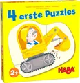 Produktbild: Haba Puzzle 2, 2x3, 4 Teile Kinder Puzzle 4 erste Puzzles Baustelle 1306181001, Puzzleteile