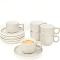Produktbild: Sänger Espressotassen, Creme, Stein, 12-teilig, kratzfest, Kaffee & Tee, Tassen, Espressotassen