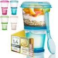 Produktbild: Müslibecher to Go Deluxe  JoghurtBecher für unterwegs  Reise Lunchpot mit Löf...