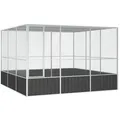 Produktbild: vidaXL Vogelkäfig Anthrazit 302,5x324,5x211,5 cm Verzinkter Stahl