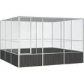 Produktbild: vidaXL Vogelkäfig Anthrazit 302,5x324,5x211,5 cm Verzinkter Stahl