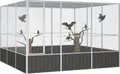 Produktbild: vidaXL Vogelkäfig Anthrazit 302,5x324,5x211,5 cm Verzinkter Stahl