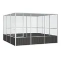 Produktbild: vidaXL Voliere 3025 x 3245 x 2115 cm Voliere Vogelkäfig Anthrazit 302,5x324,5x211,5 c