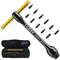 Produktbild: Klucz Dynamometryczny 2-10 Nm Z Bitami Lezyne Torque Drive Black/Gold