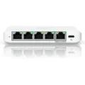 Produktbild: Ubiquiti Flex Mini 2.5G Managed Switch 4x 2.5G Ethernet, 1x 2.5GbE PoE+ zur Stromversorgung