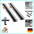 Produktbild: Liekumm Rollstuhlrampe verstellbar 77,5-122,5 cm Aluminium 300 kg Tragkraft F...