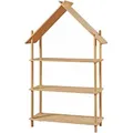 Produktbild: [en.casa] Kinderregal, Natur, Naturmaterialien, 3 Fächer, 90x137x30 cm, Kinder- & Jugendzimmer, Kindermöbel, Kinderregale