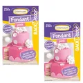 Produktbild: Günthart BackDecor 2 x 250 gr pink Fondant, 100% Vegan, Palmölfrei, Reißfest zum überziehen von Torten und Kuchen, zum Modellieren geeignet, 1er Pack (1 x 500 gr)