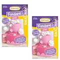 Produktbild: BackDecor Fondant, 2 x 250 gr Fondant pink, 100% Vegan | Palmölfrei | Modellierm