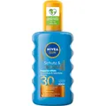 Produktbild: NIVEA Sonnenpflege SonnenschutzSchutz & Bräune Sonnenspray LSF 30 200 ml (54,95 € / 1 l)