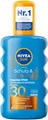 Produktbild: NIVEA SUN Schutz & Bräune Sonnenspray LSF 30 (200 ml), Sonnencreme mit Pro-Melanin-Extrakt für eine ebenmäßige Bräune, sofortiger Sonnenschutz mit UVA/UVB-Filtersystem