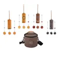 Produktbild: Sonic Energy Cosmic Bamboo Chime Set – 4 Klangspiele in Tagszeiten-Stimmung, 432 Hz – Für Meditation, Therapie, zur Dekoration – Inkl. Tasche (CBCSET)