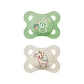 Produktbild: MAM Original Schnuller im 2er-Set, zahnfreundlicher Baby Schnuller aus nachhaltigen & bio-erneuerbaren Materialien, Sauger aus MAM SkinSoft Silikon, mit Schnullerbox, 0-6 Monate, Hase/Reh