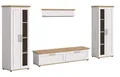 Produktbild: xonox.home Wohnzimmer Verona 4tlg. Set Wohnkombination Wohnwand Wohnzimmermöbel Wohnzimmerschrank Möbelkombination Wohnzimmerset in Sibiu Lärche Nb. Absetzung Artisan Eiche Nb.
