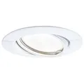Produktbild: LED Einbauleuchte Base Coin Basisset schwenkbar rund 90mm 20° Coin 3x5W 3x370lm 230V 3000K Weiß