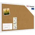 Produktbild: Allboards Pinnwand mit weißem Naturholzrahmen 60x40cm