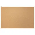 Produktbild: ALLboards Pinnwand 60 x 40 cm, aus Naturkork, mit weißem Holzrahmen, braun