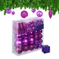 Produktbild: Weihnachtskugeln Christbaumschmuck Baumkugeln Weihnachtsbaumkugeln 110er Set