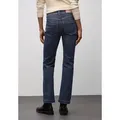 Produktbild: Bootcut-Jeans STREET ONE, Damen, Gr. 27, Länge 32, schwarz indigo washed, Denim/Jeans, Obermaterial: 72% Baumwolle, 27% Polyester, 1% Elasthan, unifarben, bootcut fit lang, Jeans, mit Stretch