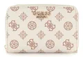 Produktbild: GUESS Laurel Zip Around Wallet M Geldbörse Cream Logo creme braun Neu